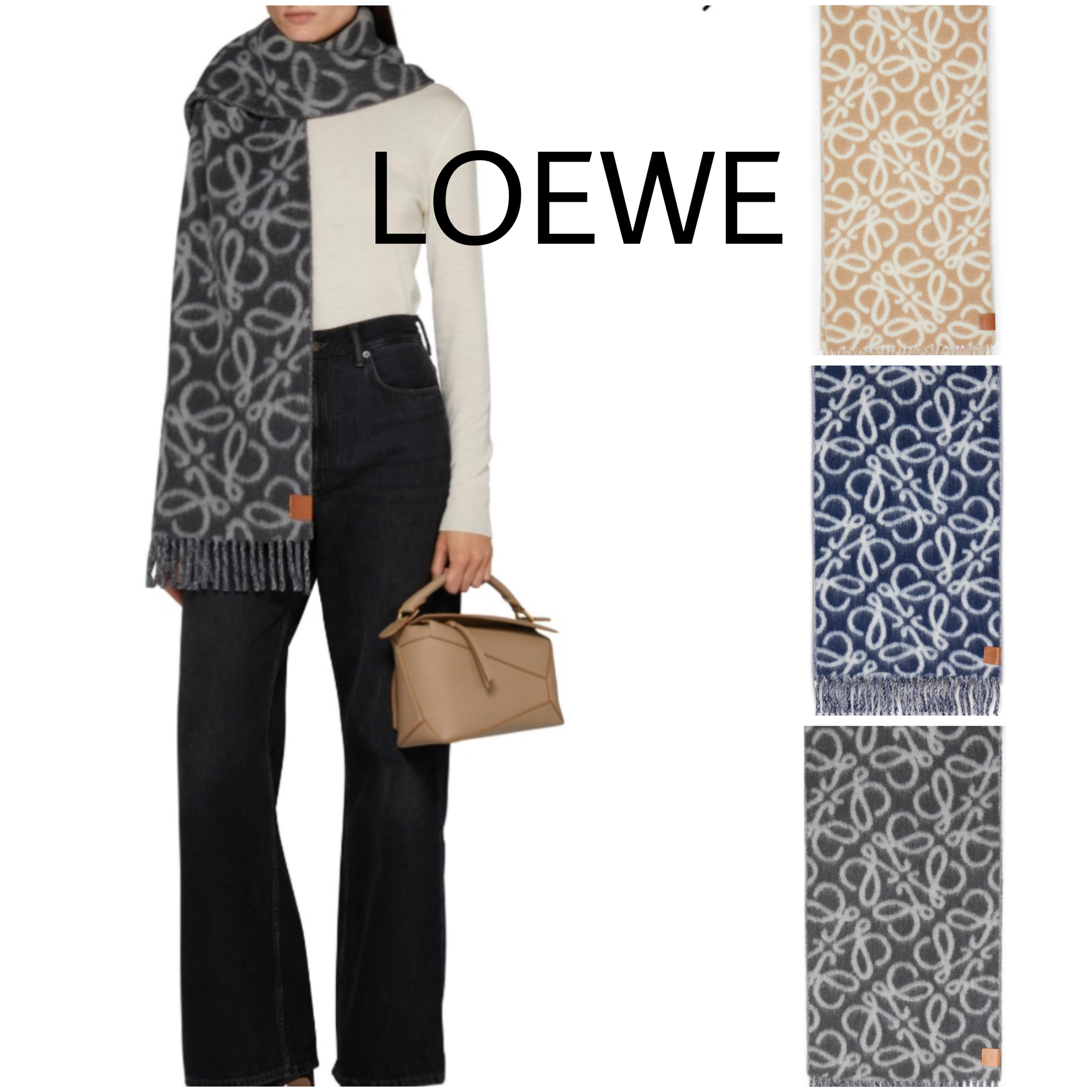 ☆関税込☆【LOEWE】Anagram スカーフ