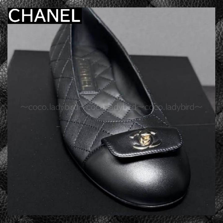 ☆24B 大人可愛いコーデに☆ CHANEL バレリーナ ブラック