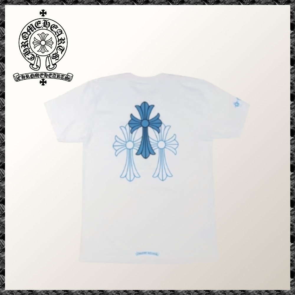 在庫少◆送料込♪【CHROME HEARTS】トリプルクロスロゴ Tシャツ