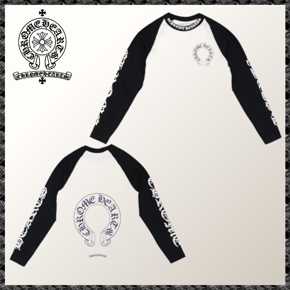 残少◆送料込【CHROME HEARTS】ホースシュー ベースボールシャツ