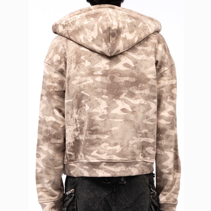 【NO/FAITH STUDIOS】CAMO MONOGRAM ZIP フーディ 関税送料込 CAMO MONOGRAM ZIP JACKET BLACK VINTAGE – NO/FAITH STUDIOS