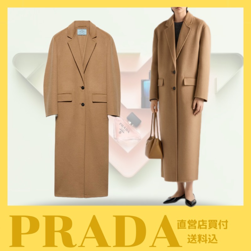 新作☆【PRADA】ストレートカシュゴラコート