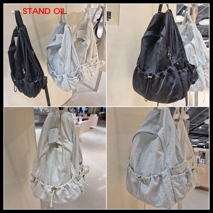 韓国【STAND OIL】Tied Backpack タイドバックパック Tied Backpack · タイドバックパック(フォグブルー) – Stand Oil