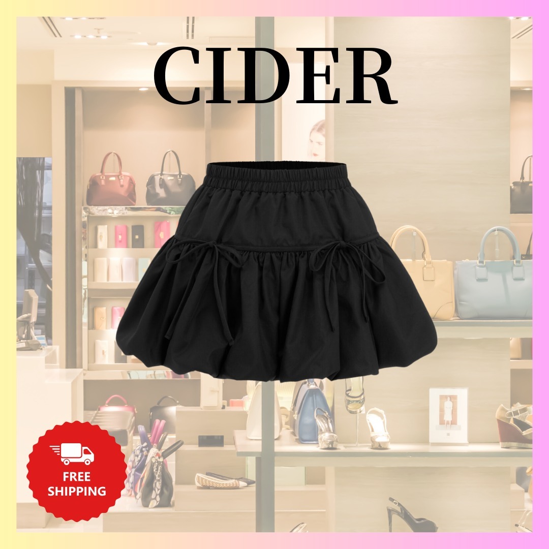 『Cider』【TWICE ツウィ着用】リボン結びミニスカート