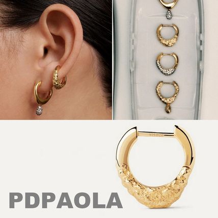 【SALE】ハイジュエリー◆PDPAOLA 18k総ダイヤ フープピアス S◆ PDPAOLA(ピーディーパオラ) ピアス(レディース) - 海外通販のBUYMA