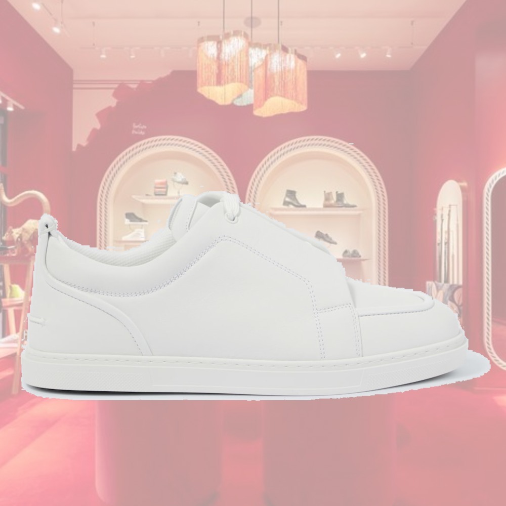 【希少】Christian Louboutin ジミーレザースニーカー ホワイト