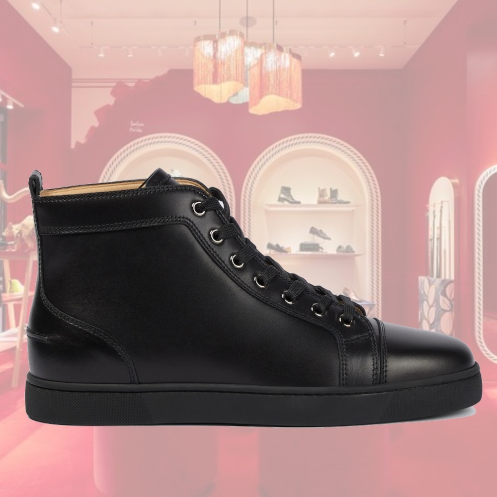【希少】Christian Louboutin ルイスニーカー レザー ブラック