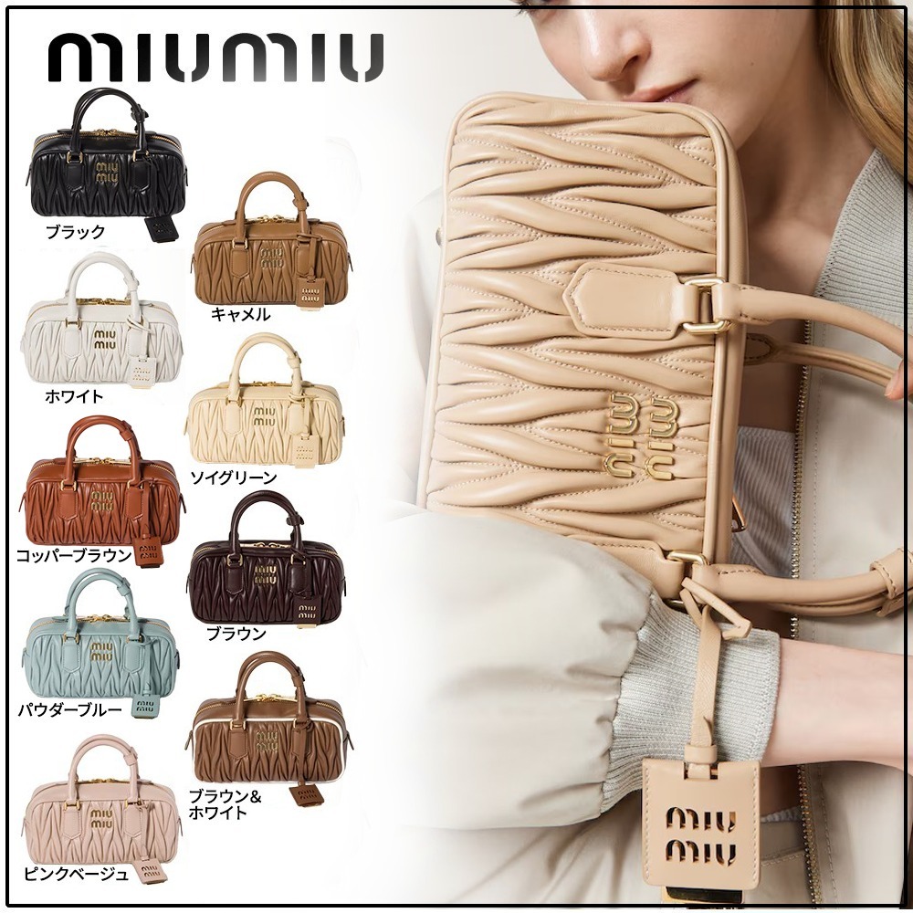 国内買付,スモール,ハンドバッグ【MIU MIU】アルカディレザーbag