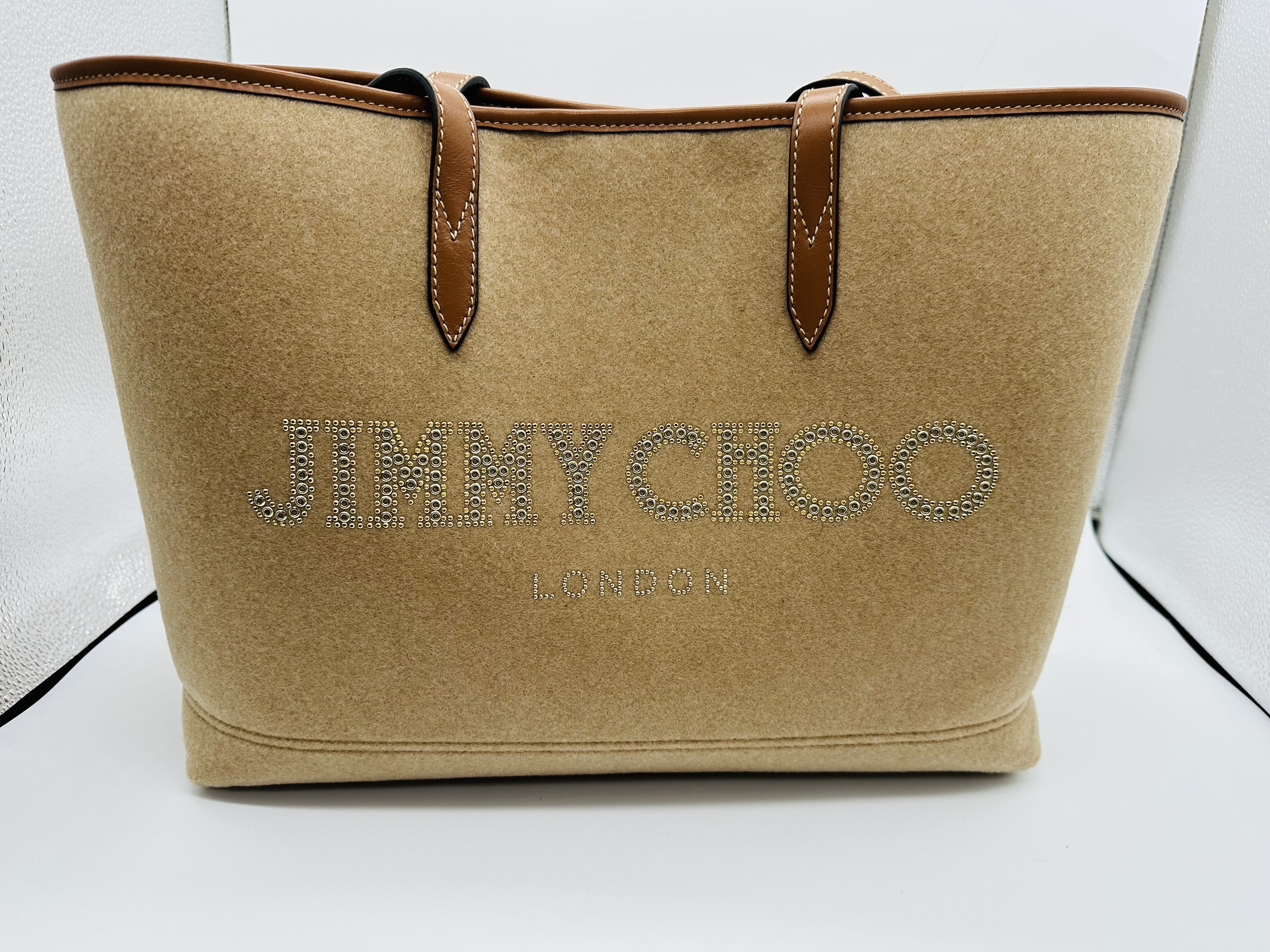 JIMMYCHOO 軽量 トート バッグ ロゴ バッグ BAG 関税込み