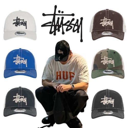 [STUSSY] New Era 9Twenty Basic Trucker 6colors 男女兼用
