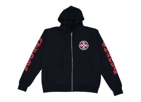 入手困難★送料無料【Chrome Hearts】パーカーCemeteryHollywood Chrome Hearts Multi Color Cross Cemetery Zip Up Hoodie