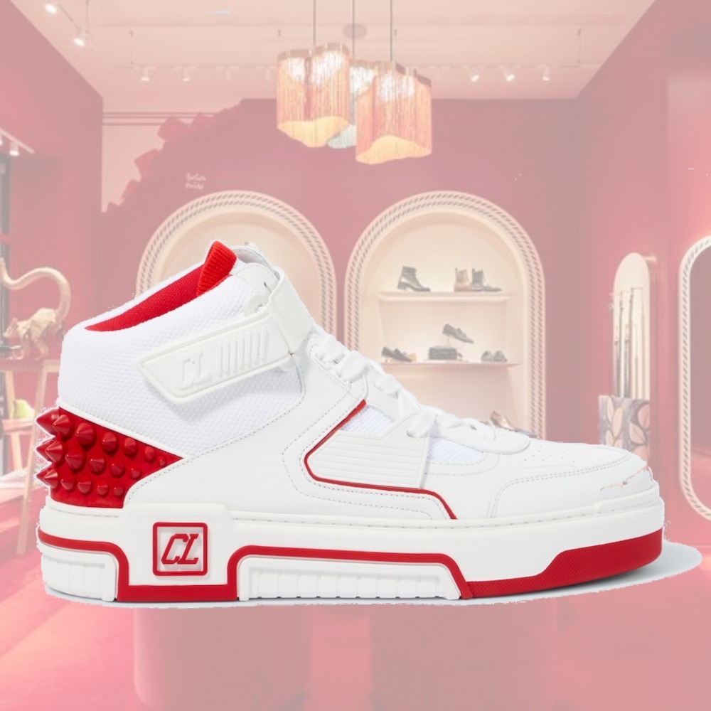 【希少】Christian Louboutin Astroloubi レザー スニーカー 白