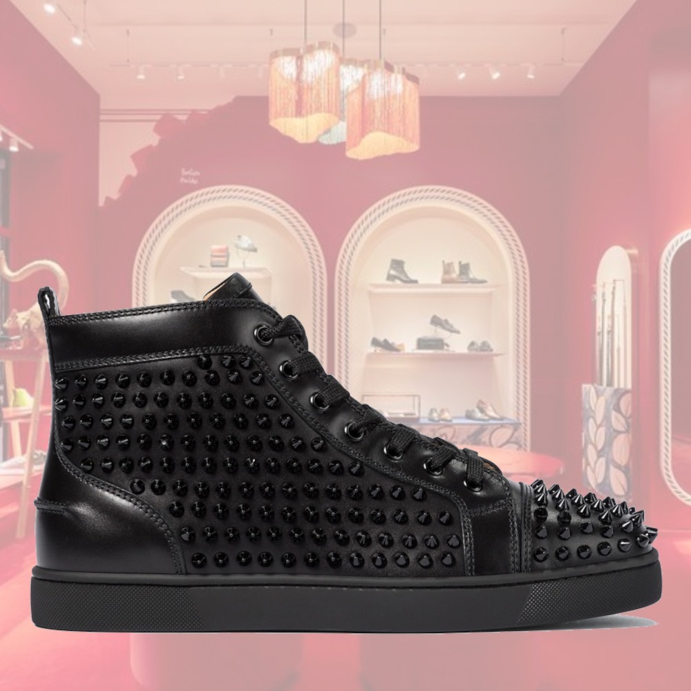 【希少】Christian Louboutin Louis スパイク スニーカー 黒