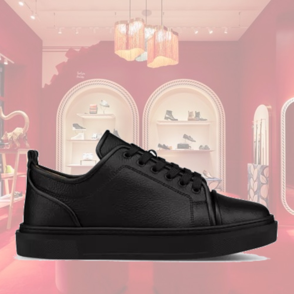 【希少】Christian Louboutin ヴィーガンレザースニーカー 黒