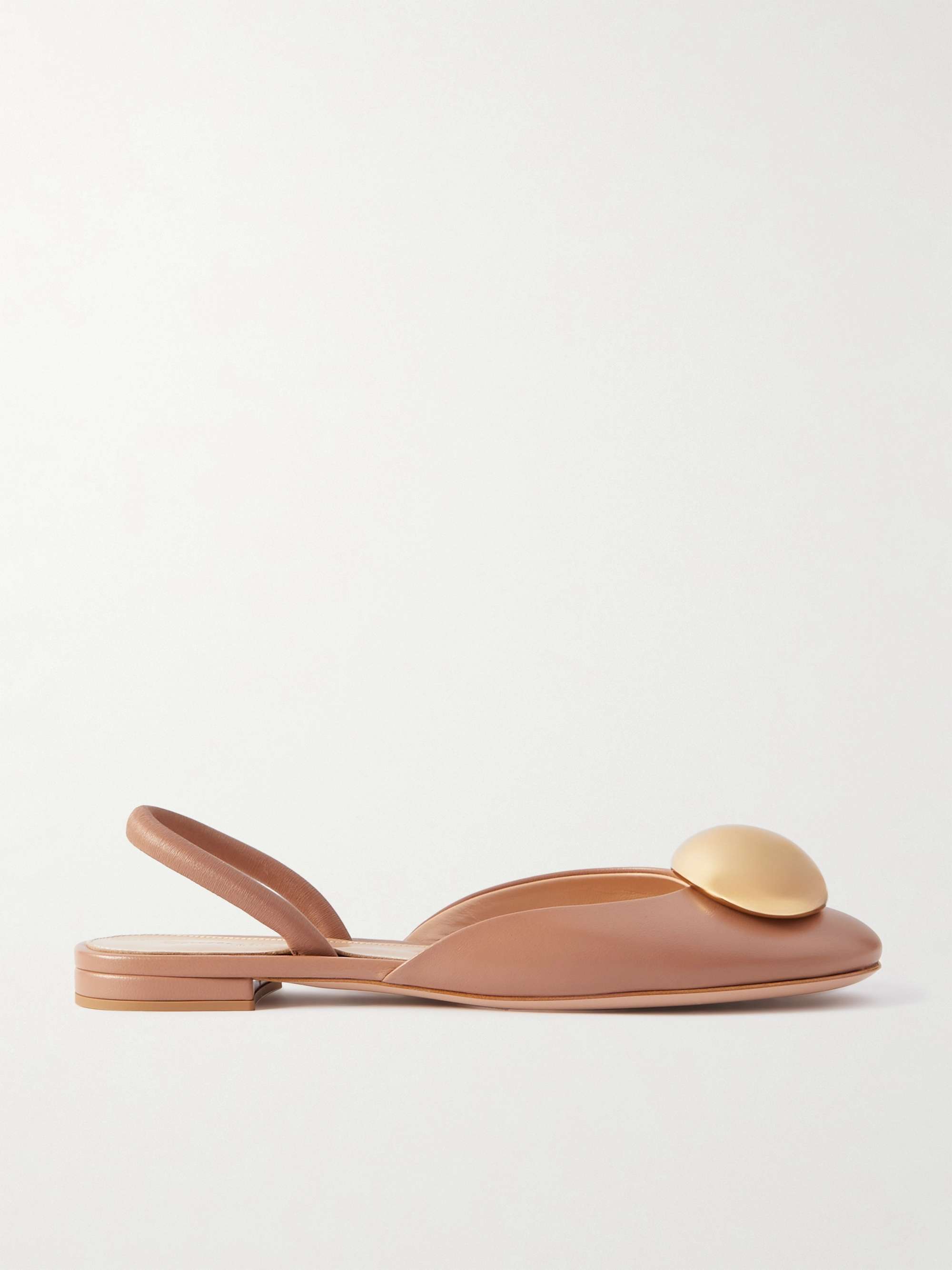 【Gianvito Rossi 】レザー スリングバック 送料関税込 関税・送料込】GIANVITO ROSSI Sphera レザースリングバック