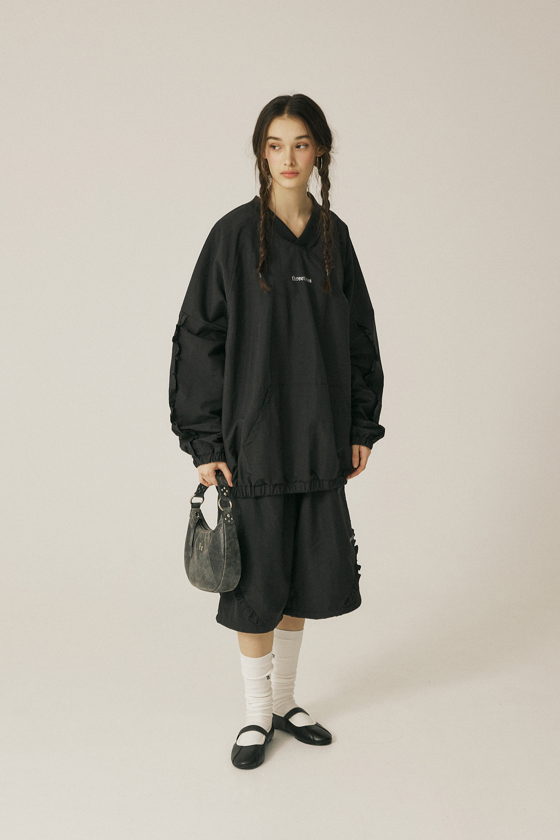 中古】 美品 23AW yori ヨリ 長袖 スカラップカラー プル