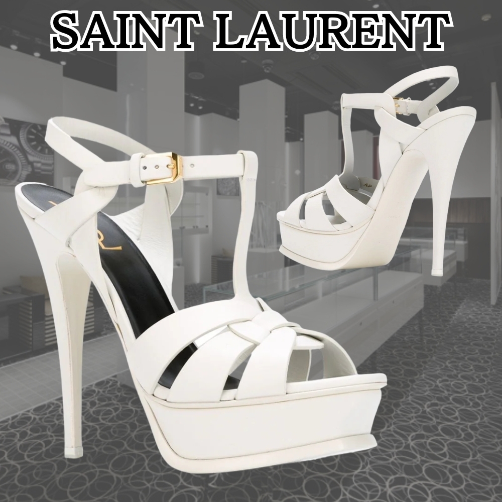 SAINT LAURENT*足元にエレガンスを*プラットフォーム サンダル