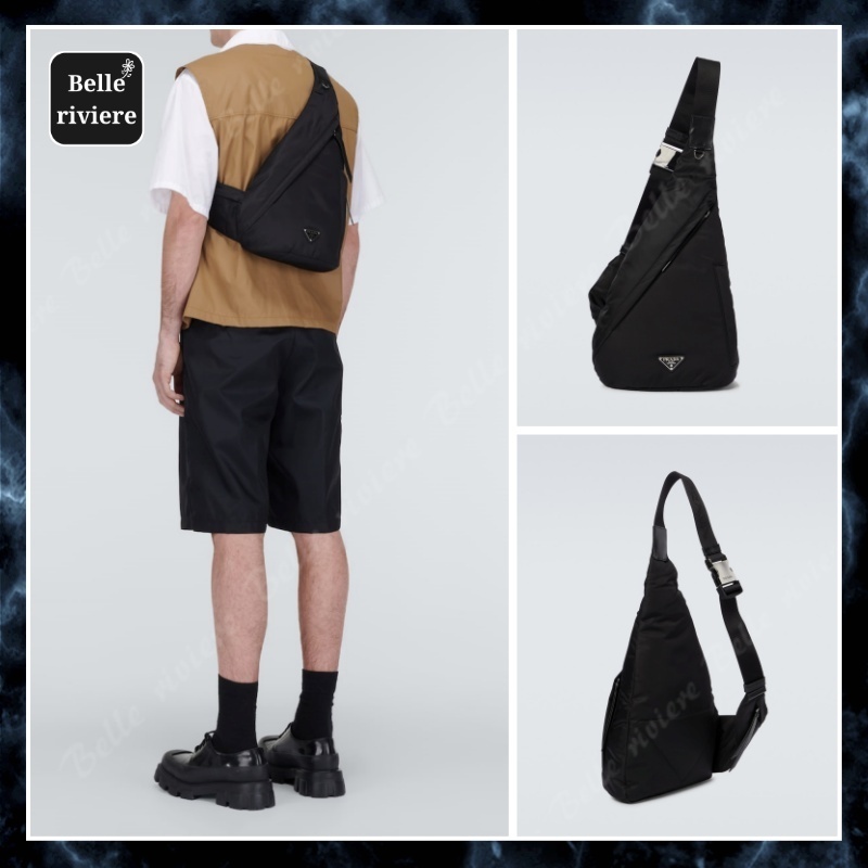 24PF new /PRADA Re-Nylonサイドバッグ Bag Black