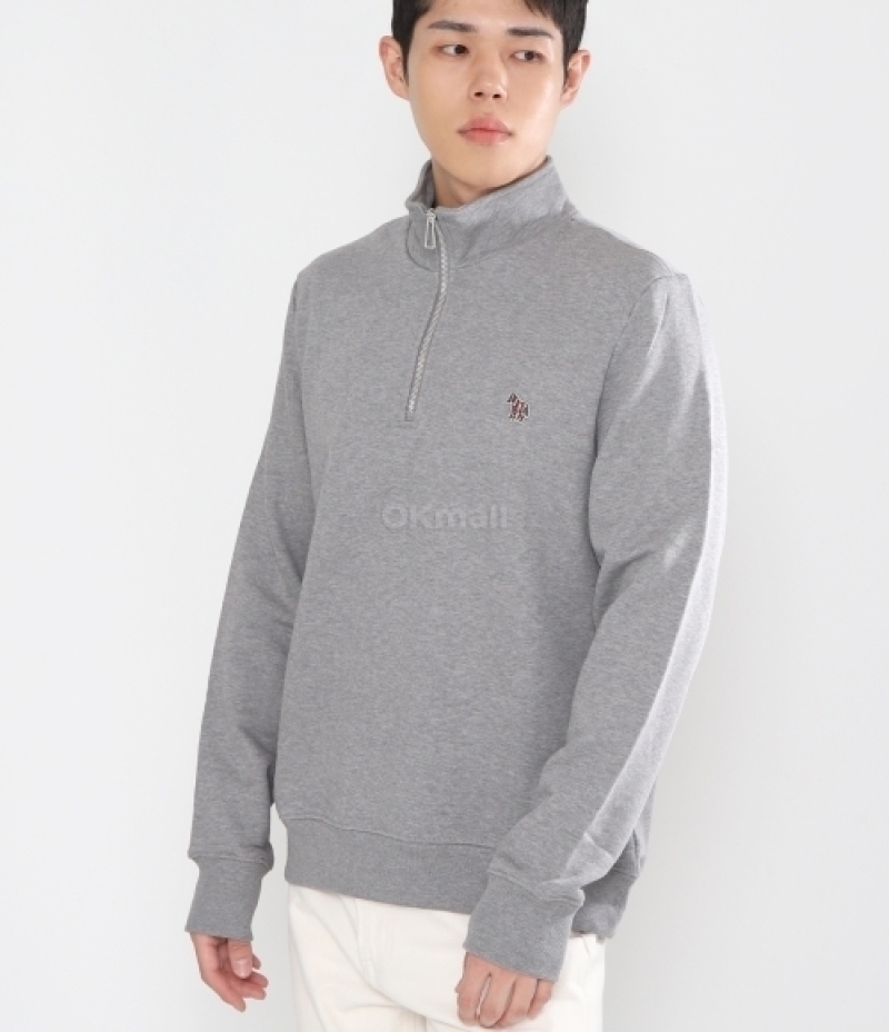 Paul Smith｜ (MENS LS REG FIT HALF ZIP TOP ZEBRA (M2R 16