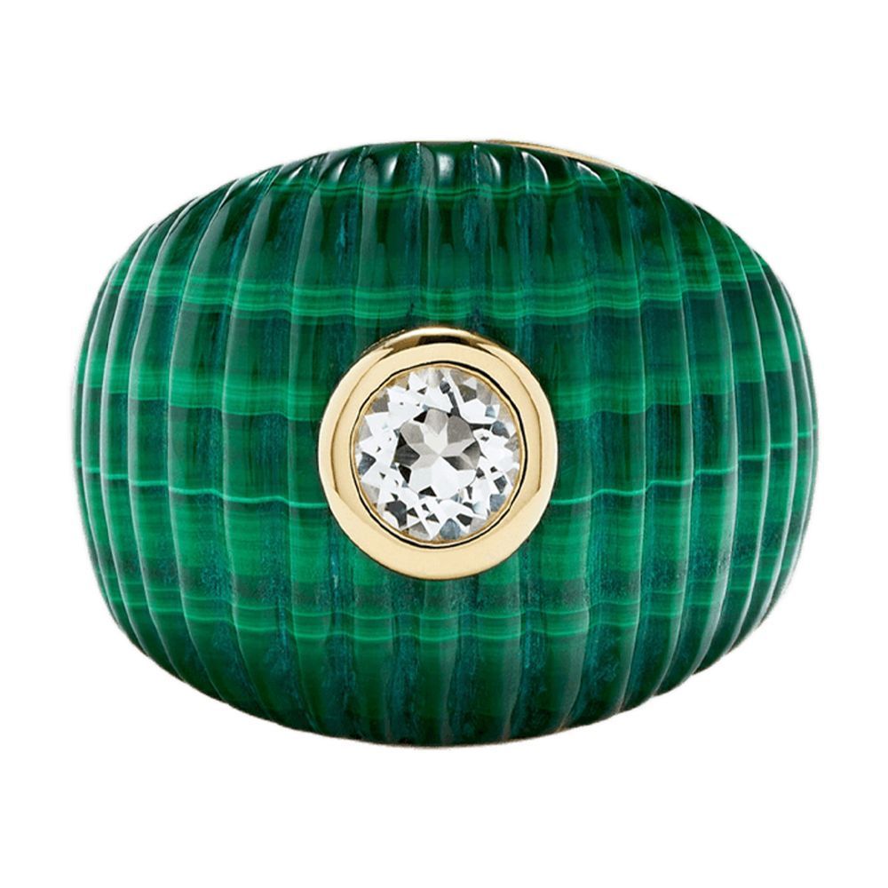 【関税込み】Gaufrette Bico Ob Signet Ring in Yellow Gold