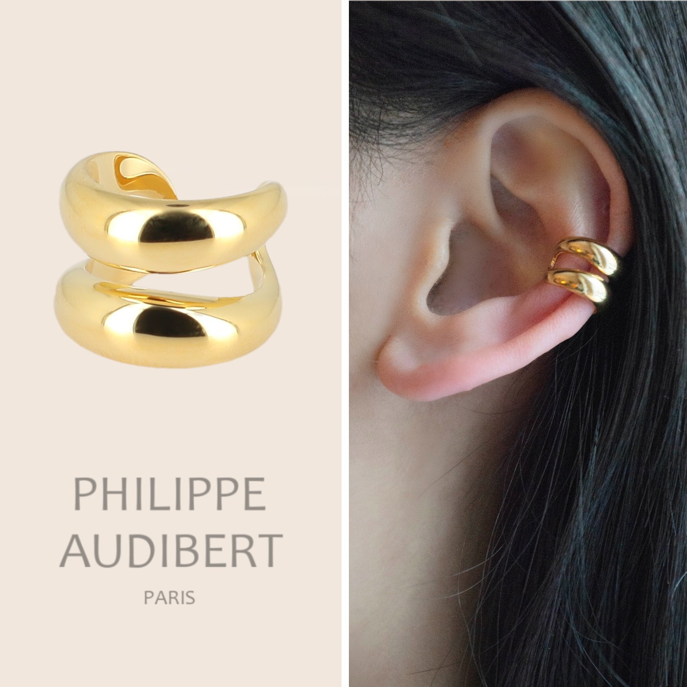 Philippe Audibert◆エルキン イヤーカフ GOLD シングル / ELKIN