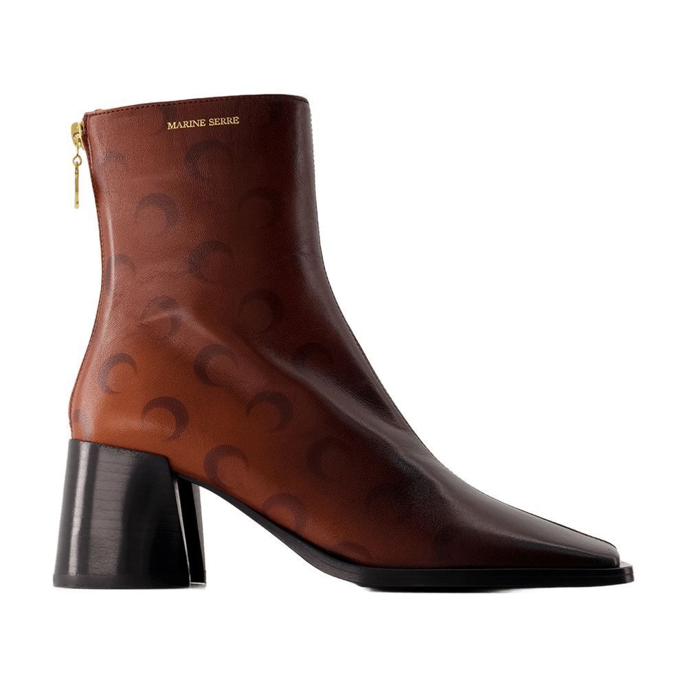 【関税込み】Airbrushed boots - Marine Serre - Leather - Brow