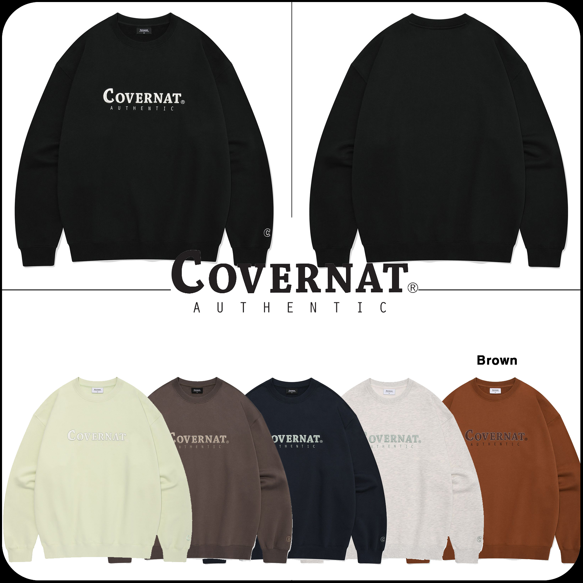 [COVERNAT]★24FW★韓国人気★AUTHENTIC LOGO SWEATSHIRT