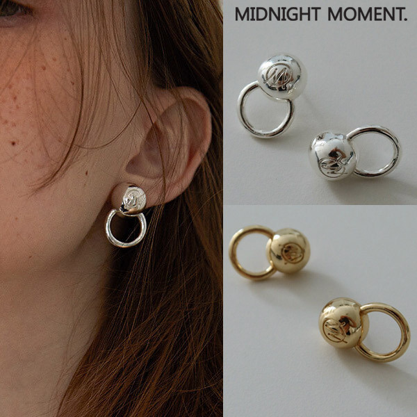 韓国【MIDNIGHT MOMENT】revert earring ピアス