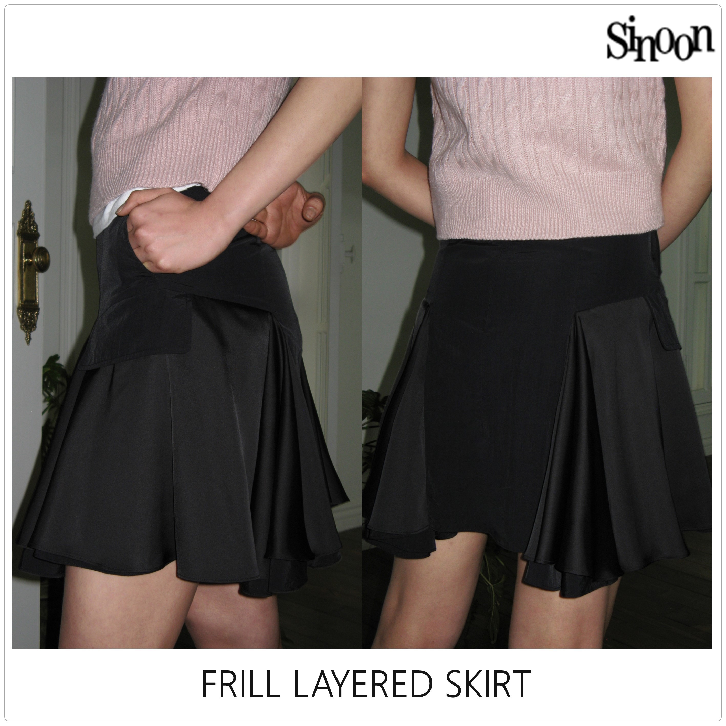 [Sinoon]FRILL LAYERED スカート★新作・24SS★韓国ファッション