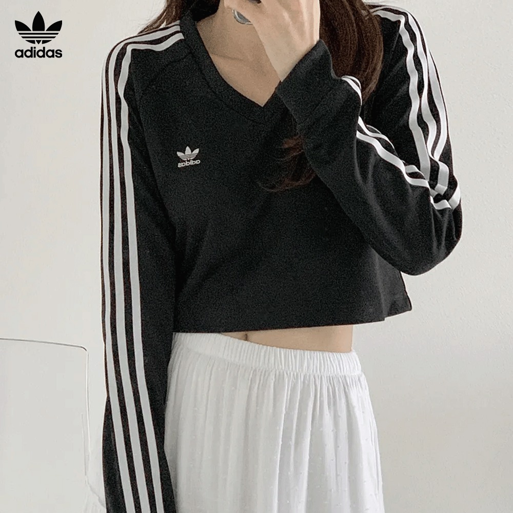 【ADIDAS ORIGINALS】★VNECK CROPPED TSHIRT★正規品★