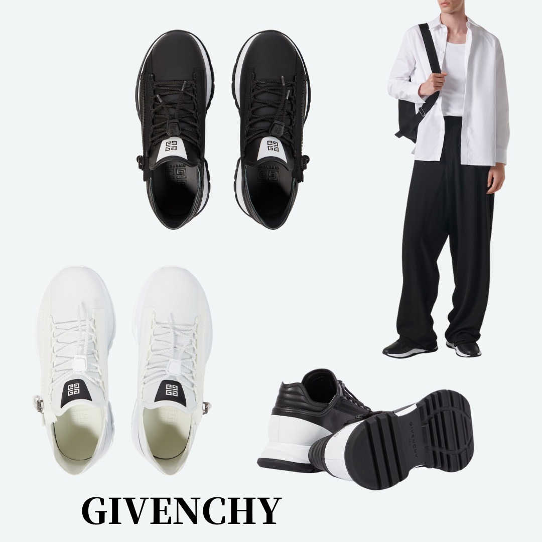 [関税なし] GIVENCHY/ Spectre フェイクレザー スニーカー