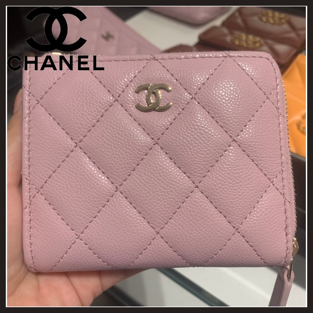 【CHANEL】上品なデザイン♪ CCロゴ ミニウォレット