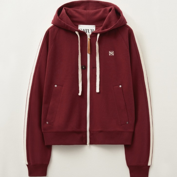パーカー・フーディ SATUR Lawton Loose Fit Hood Zip-up 4FK1602 ☆SATUR☆Lawton Loose Fit Hood Zip-up (SATUR/パーカー