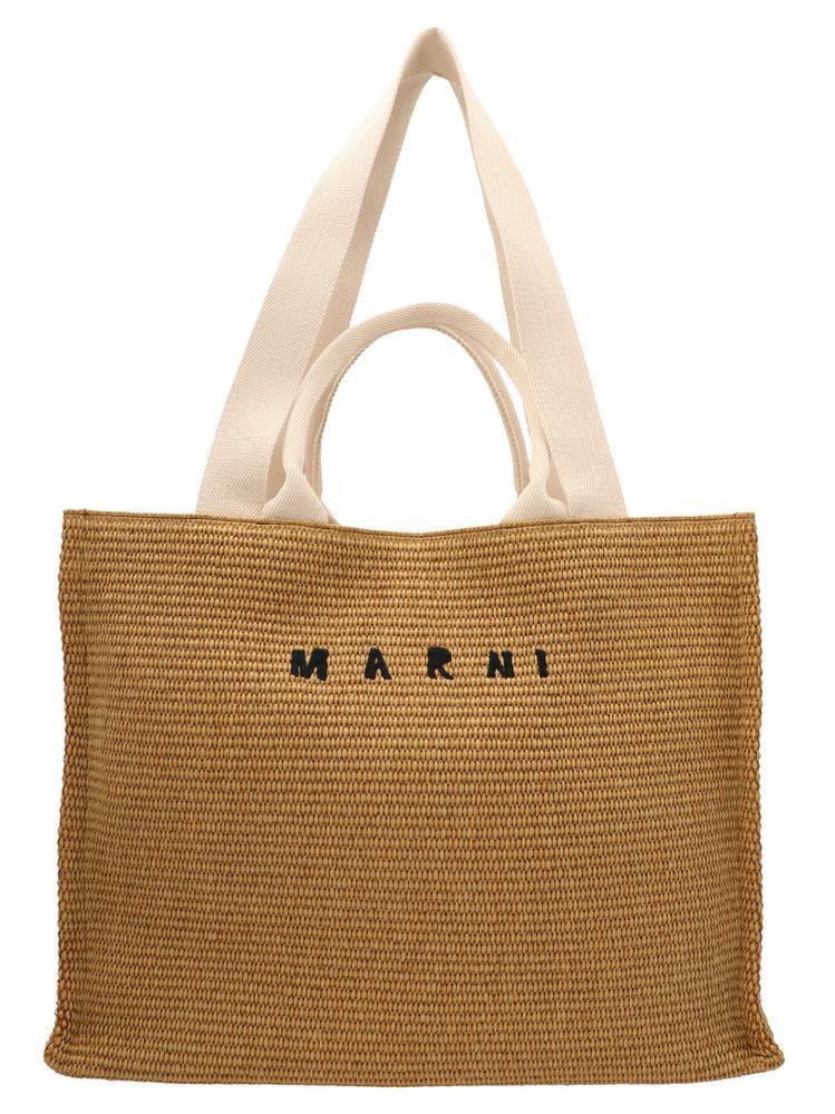 送料関税込★MARNI★ナチュラルラピア トートバッグ★BLACK