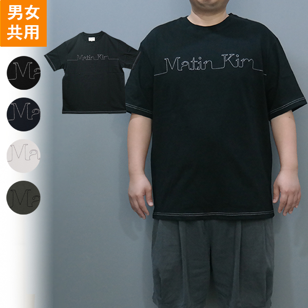 【MATIN KIM】MATIN EDGE STITCH LOGO TOP★送料・関税込