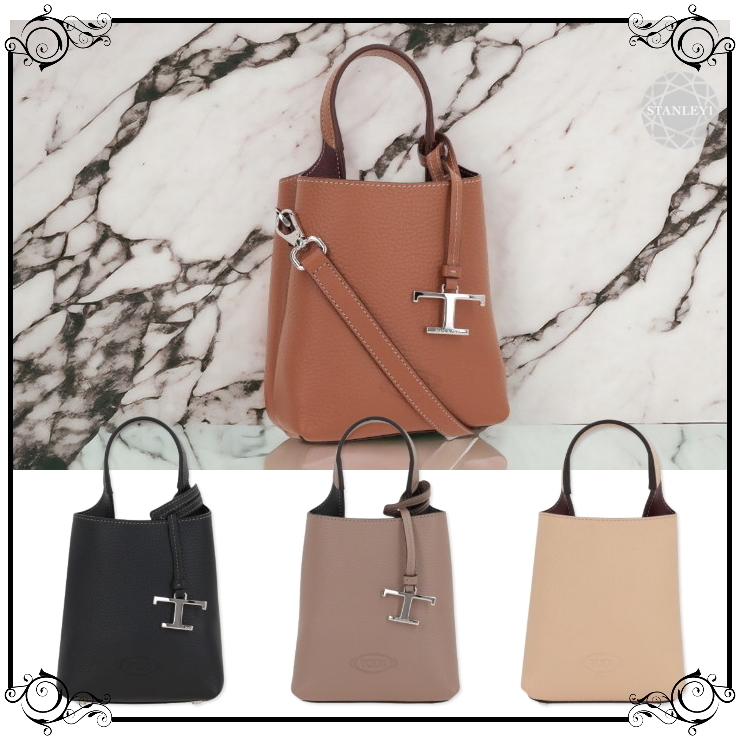【TOD'S】マイクロ グレインレザー ハンドバッグ
