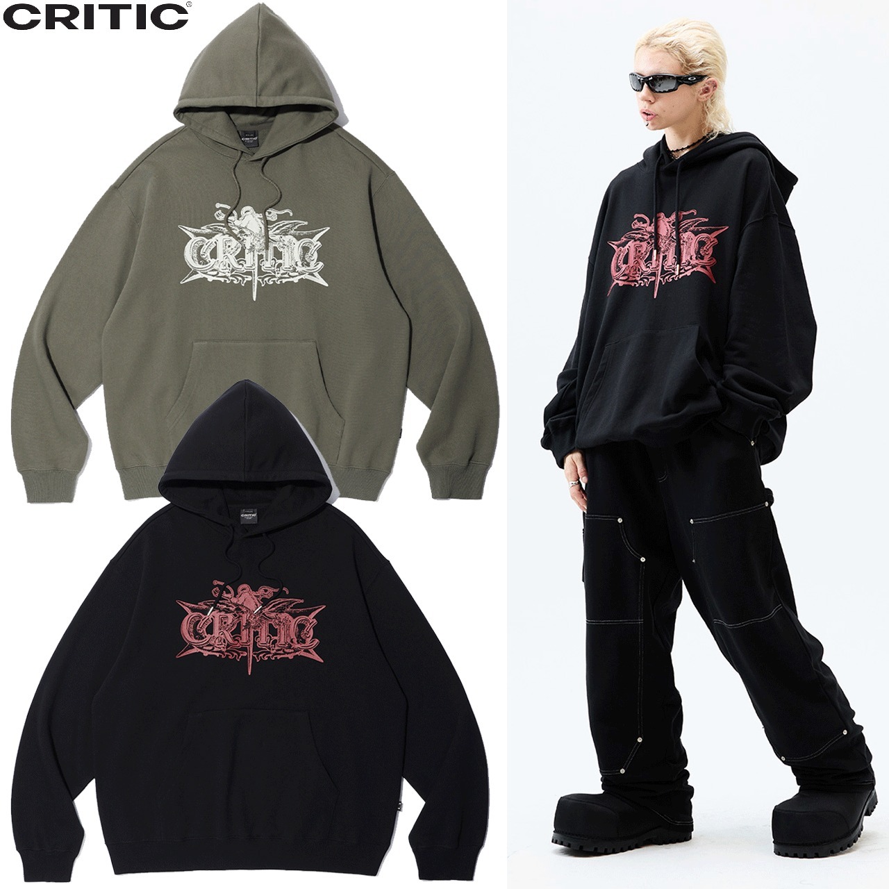 ★CRITIC★DEVIL CRITIC HOODIE