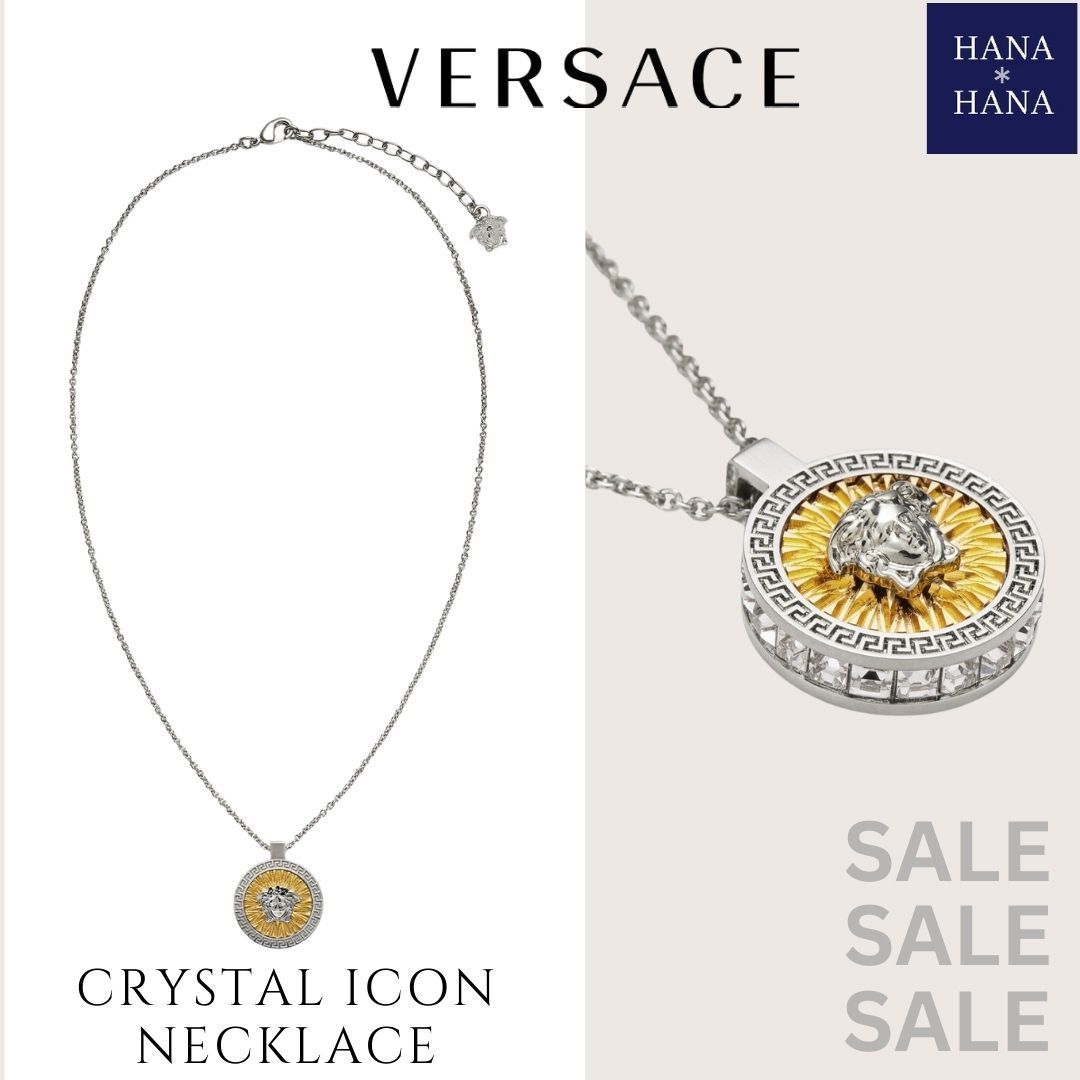 SALE! VERSACE ヴェルサ―チェ クリスタル アイコン ネックレス