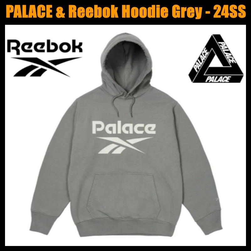 ★PALACE & Reebok★ Hoodie Grey - 24SS★送料・関税込★