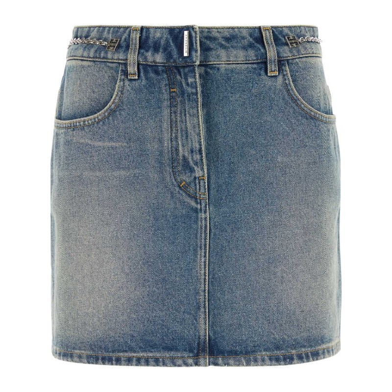 ミニスカート GIVENCHY SS24 Denim mini skirt (BW40SQ5Y9N 420)