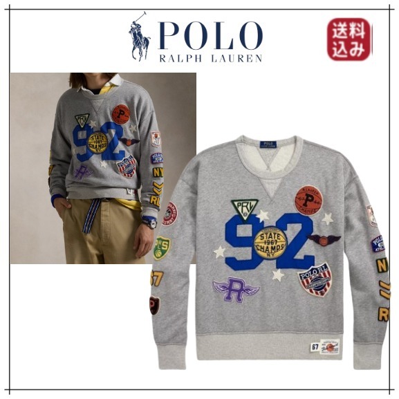 （新作）Polo Ralph Lauren ワッペン スウェットシャツ
