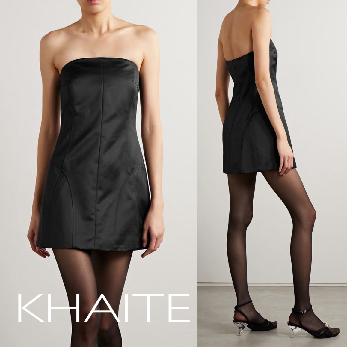 ダッチェス★サテン★ミディワンピース★ KHAITE
