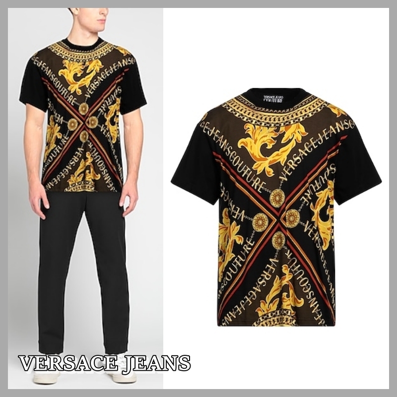【VERSACE JEANS】COUTURE ロゴ クルーネック Tシャツ