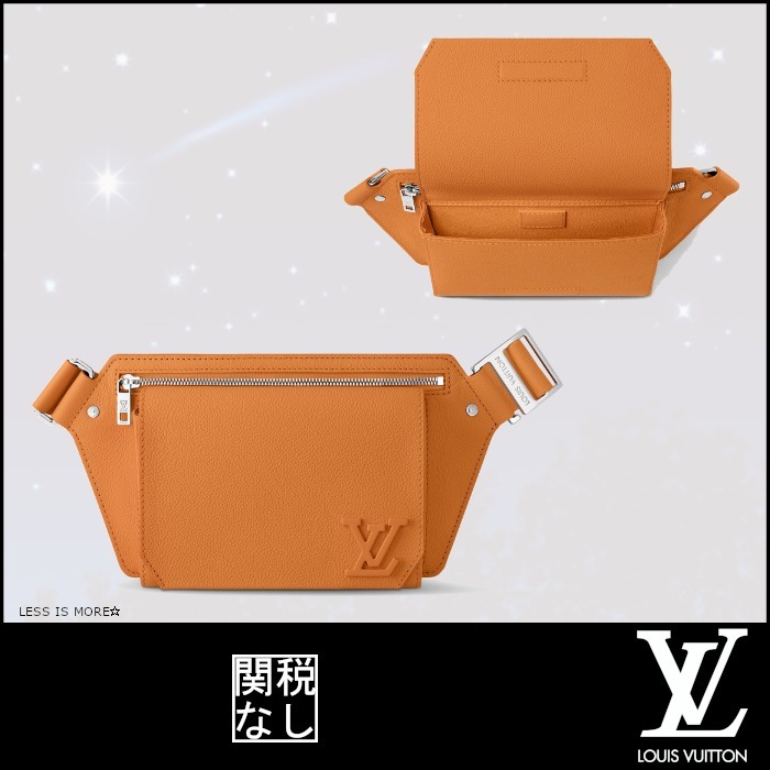 【ルイヴィトン】スリングバッグ LVアエログラムレザー