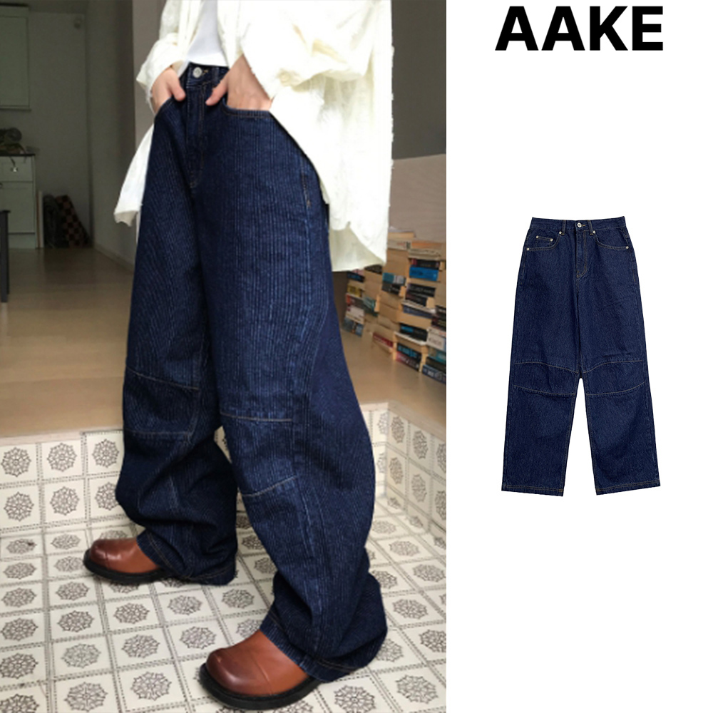 【AAKE】STRIPE KNEE LINE DENIM