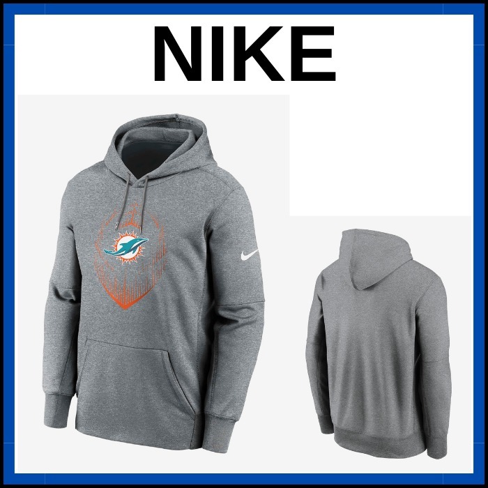 【NIKE】MiamiDolphinsIconMen’sNikeThermaNFLPulloverHoodie