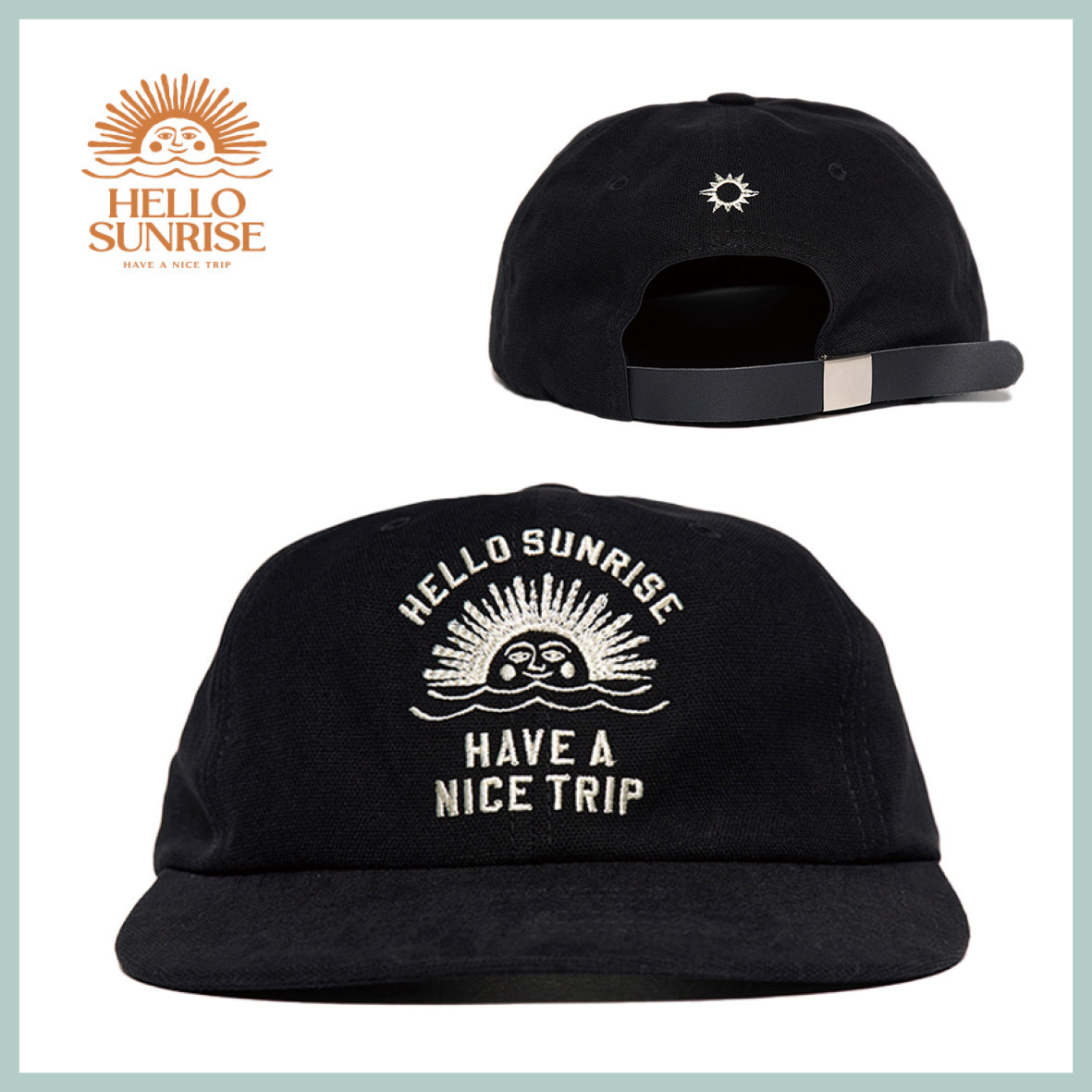 ★Hello Sunrise★ HS VTG Arch Logo Relaxed Fit Cap