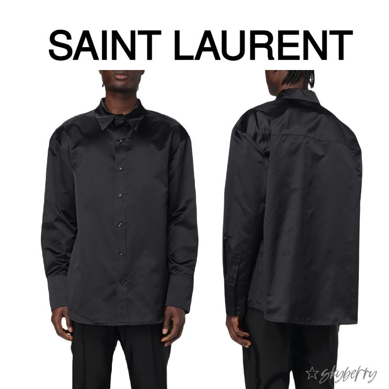 Saint Laurent サンローラン シルク 長袖シャツ 788143Y015O