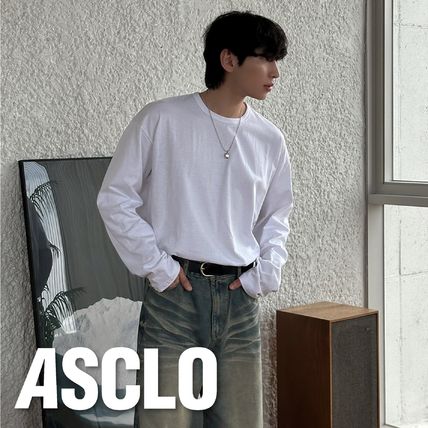 Tシャツ・カットソー ASCLO Megafit Collar Long T (2color) 長袖 ASCLO(エジュクロ) Tシャツ・カットソー(メンズ) - 海外