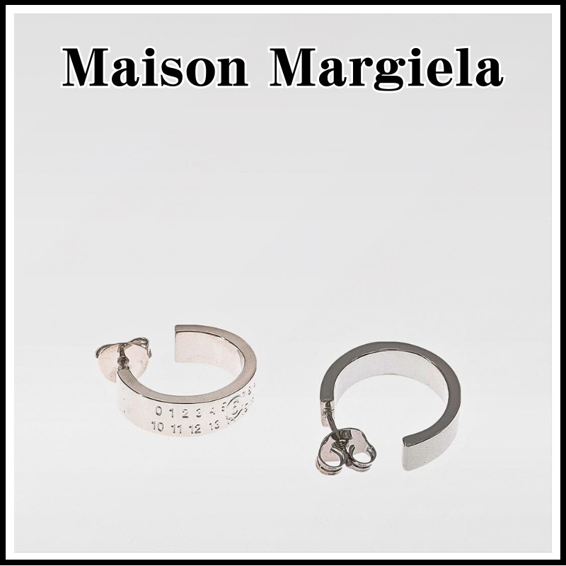 【MAISON MARGIELA】ナンバリング ピアス シルバー